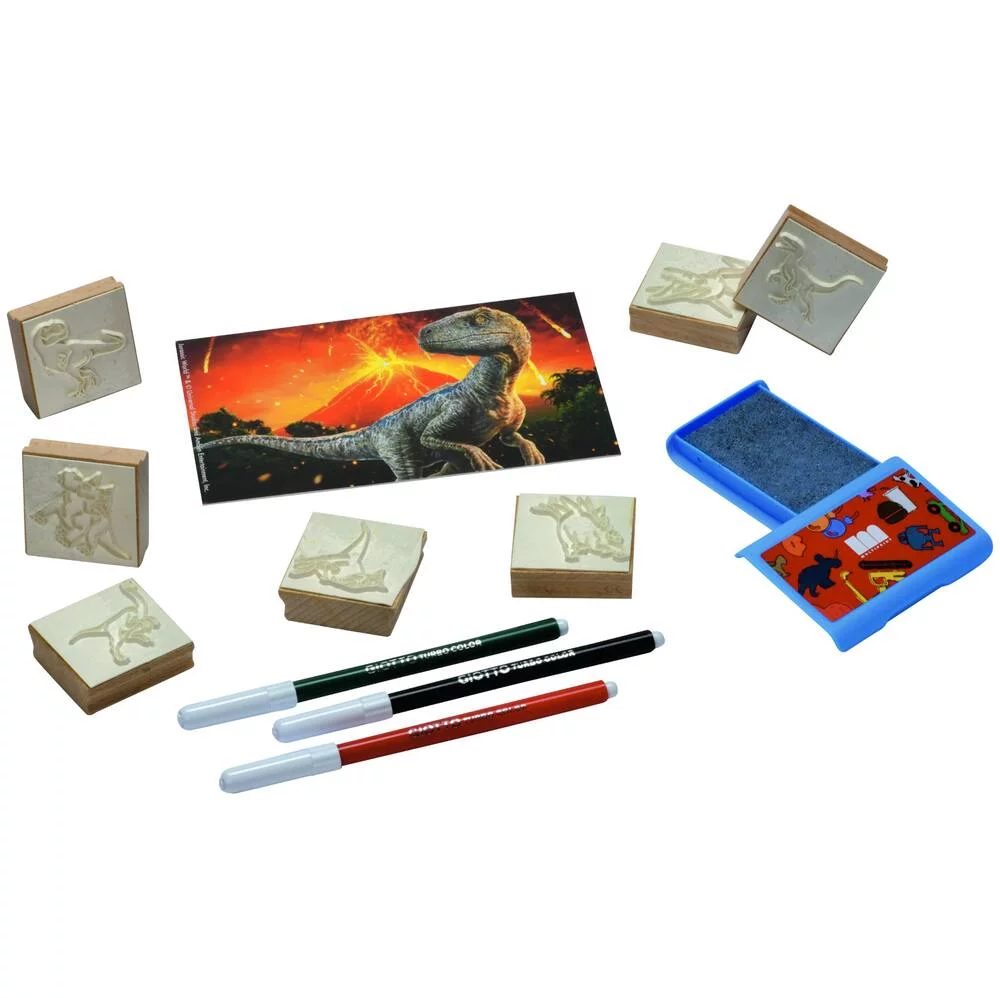 JURASSIC WORLD - COFFRET 7 TAMPONS