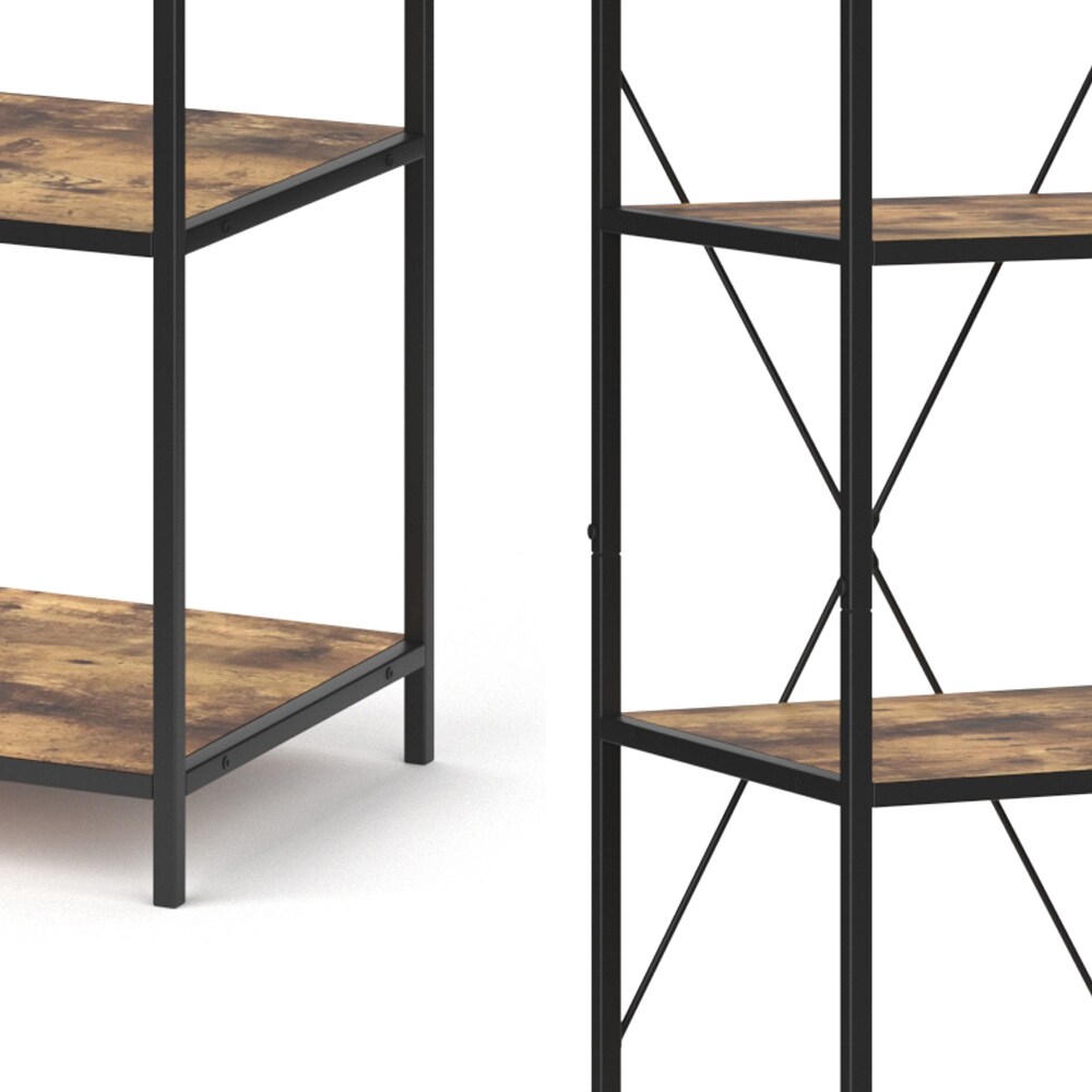 VICCO Loft Standregal Fyrk 2er Set Bücherregal Wandregal Holz Regal 174x40x40 cm
