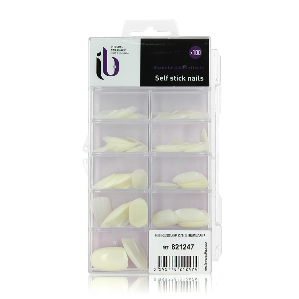 Faux ongles nymphea boite tailles assorties x100