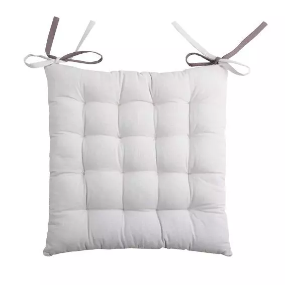 Coussin de chaise Duo Gris et gris perle