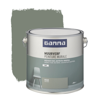 GAMMA muurverf mat 2,5 L salie