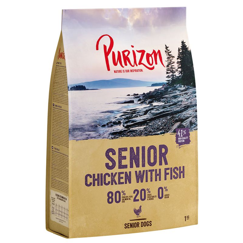 Purizon Senior poulet, poisson - sans céréales