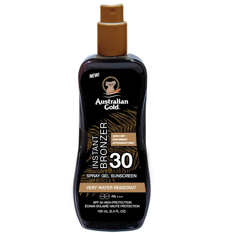 Australian Gold Instant Bronzer Spraygel Travel Size SPF 30 - 100 ml