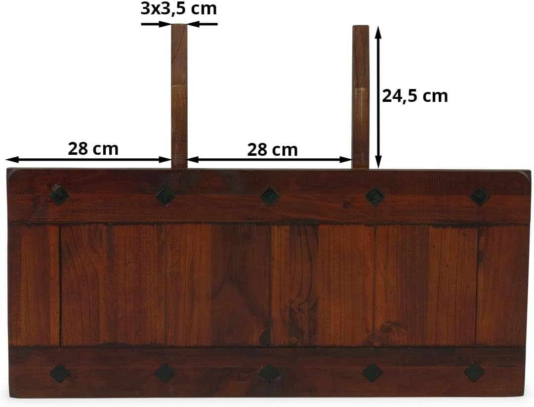 Woodkings® 2er Set Ansteckplatte 40x90 für Esstisch Catana Massivholz braun Echtholz rustikal Erweiterungsplatten Tischerweiterung Tischverlängerung Küchentisch, Holztisch Zubehör Esszimmermöbel