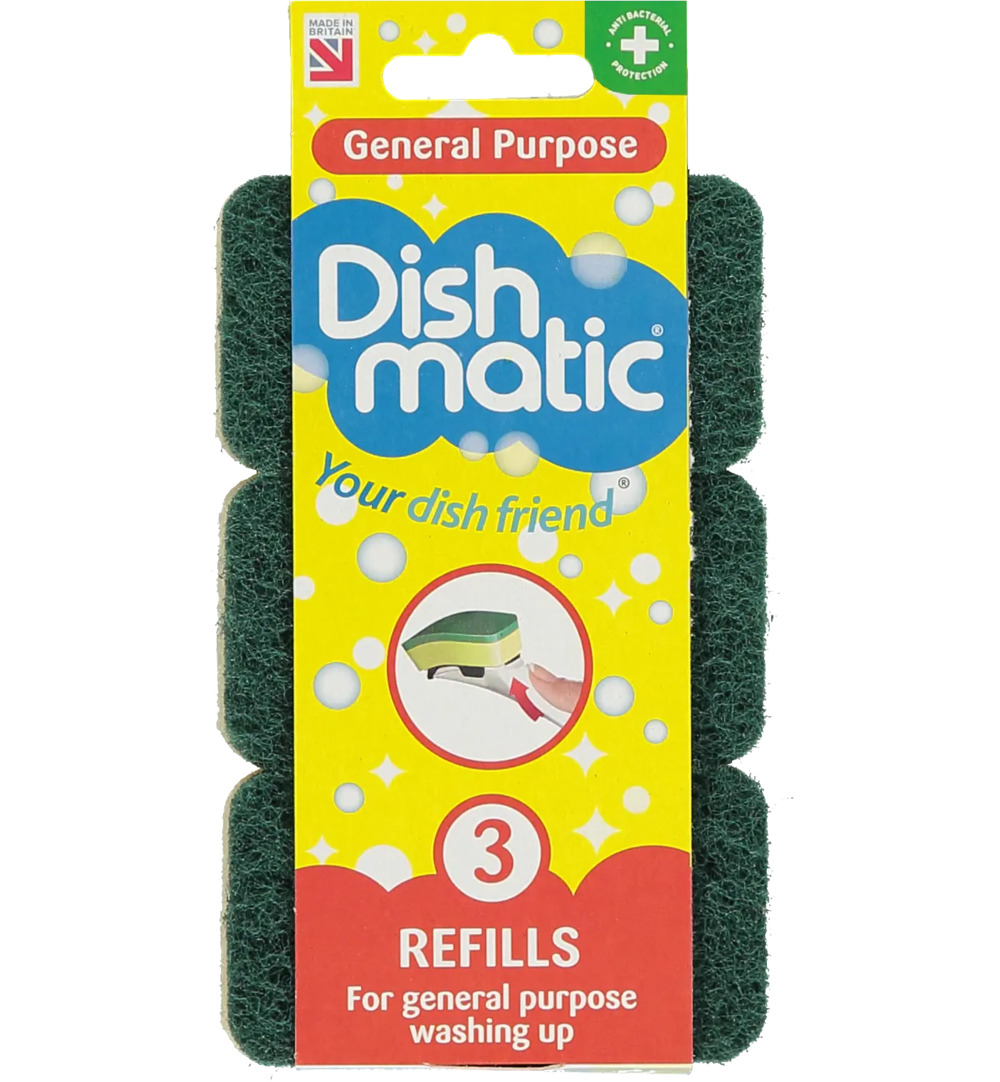Dishmatic Navulsponsgrof (3 stuks)