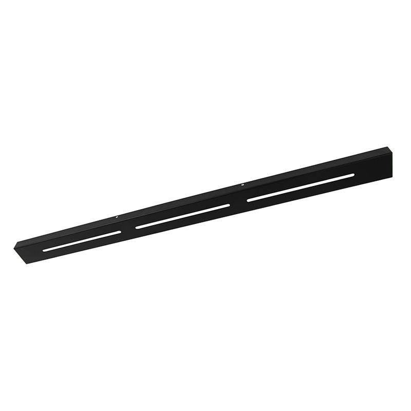 Plafondplaat zwart 120cm voor 2, 3 of 5 hanglampen