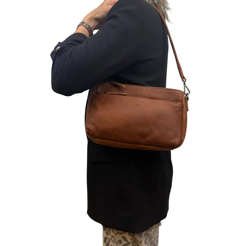 DSTRCT Preston Park Crossbody Bag Cognac
