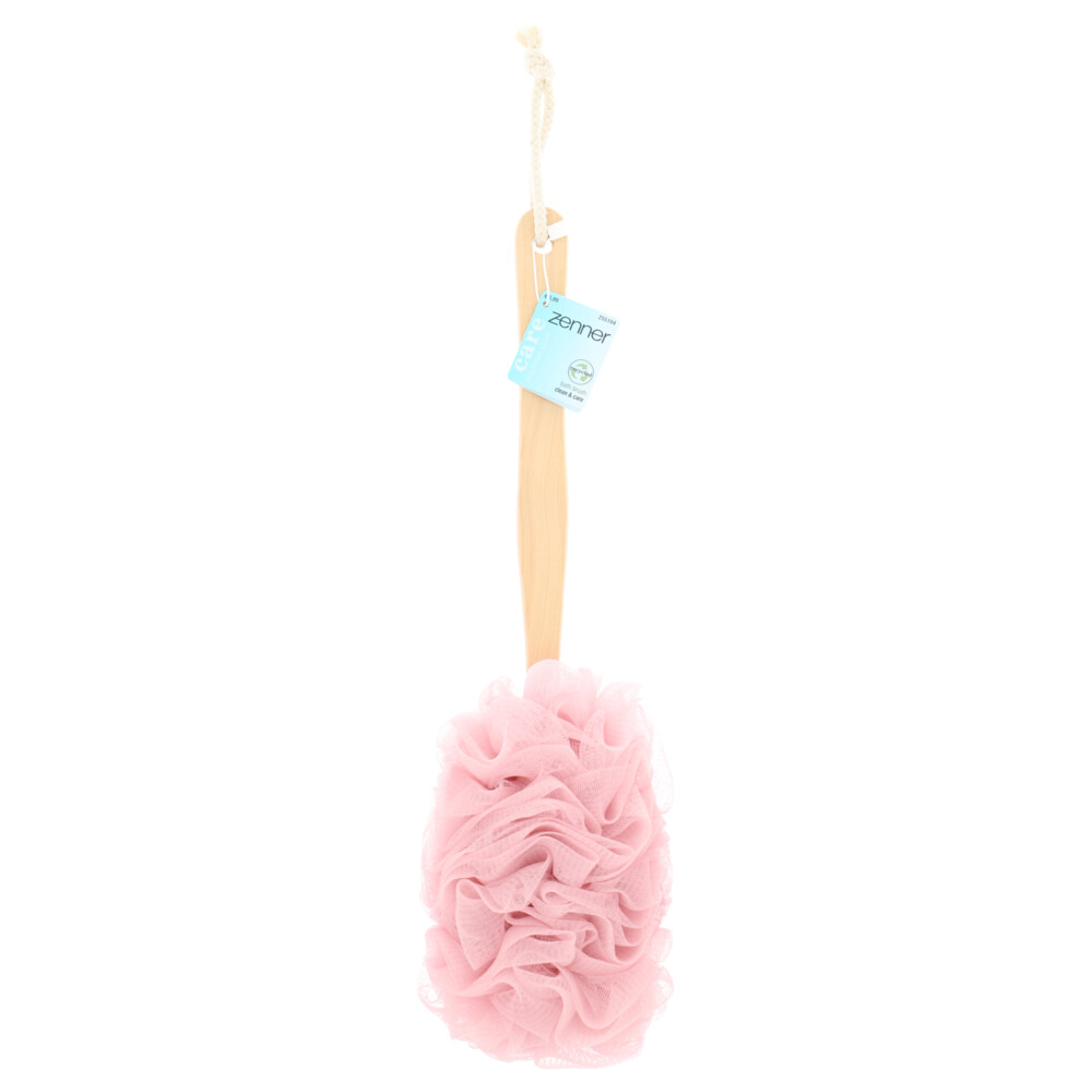 Zenner Bad Puff-Borstel Roze1 Stuk
