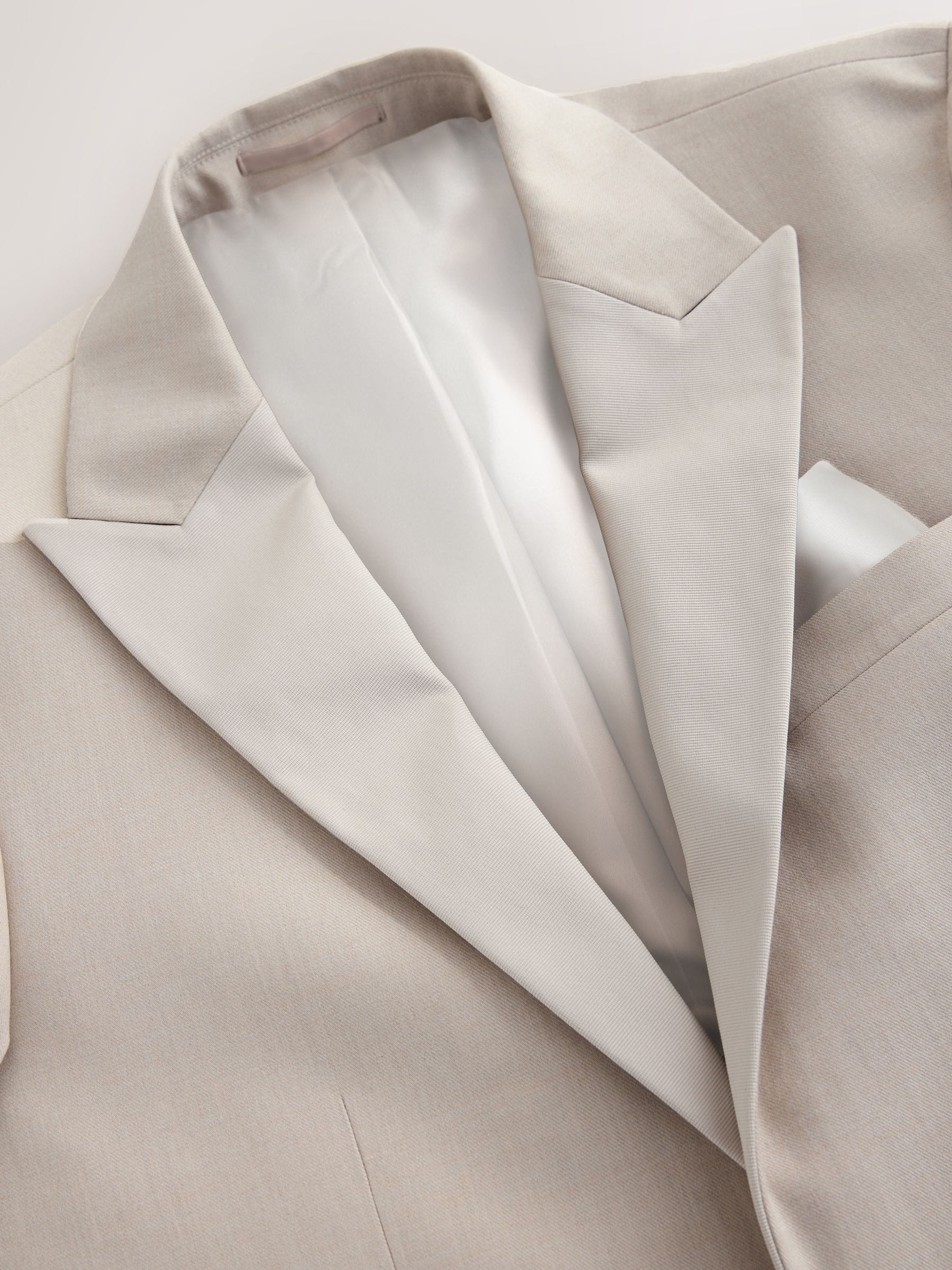 Neutraal - Slim fit smokingjas van flanel