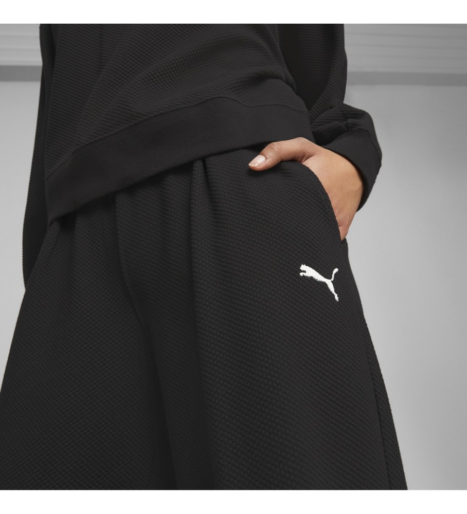 Calça de treino Puma HER de cintura alta e corte reto, preta.