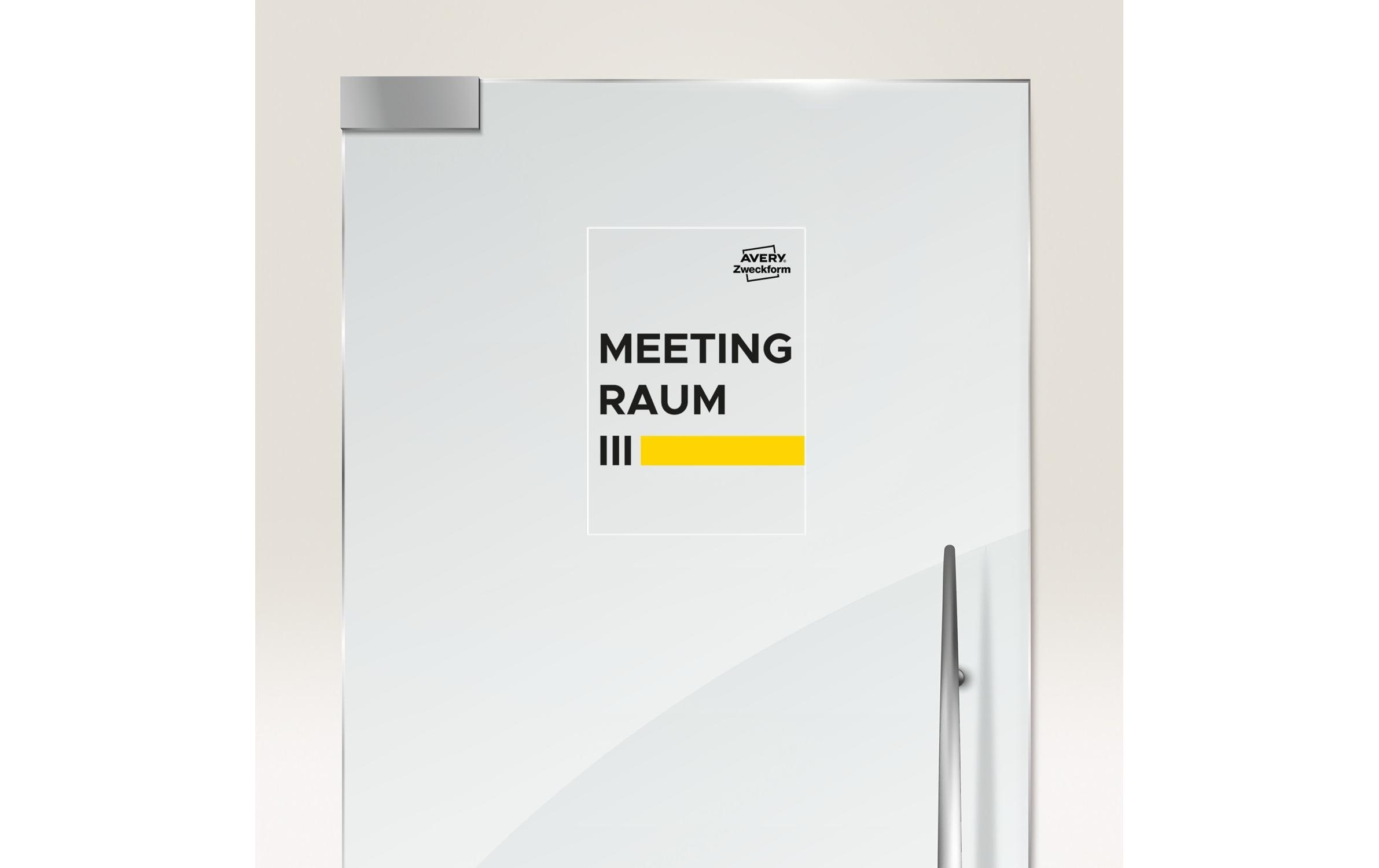Flaschen-Etiketten kristallklar 210 x 297 mmFür Glas, Plastik, Metall & glänzende Oberflächen