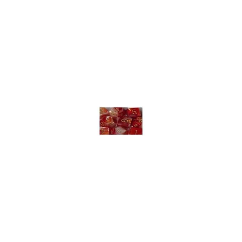 Pack de 36 dés D6 * gemini * ROUGE & BLANC