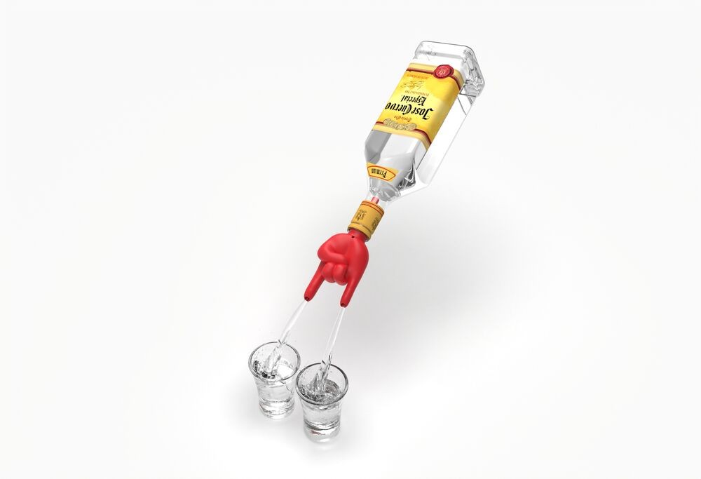 Winkee - Rock Hand Bottle Pourer
