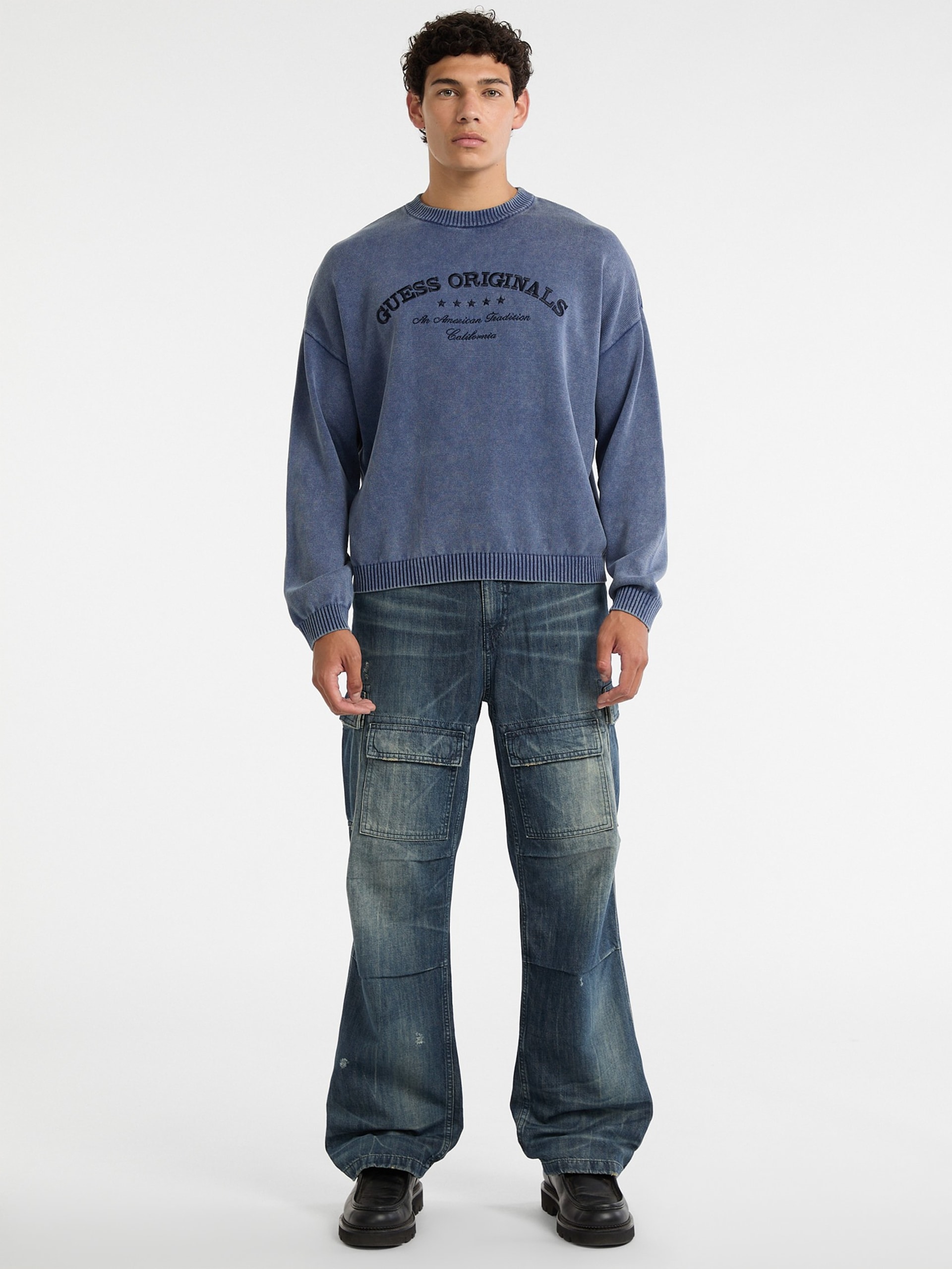 Suéter GUESS Originals Eco Boxy Logo