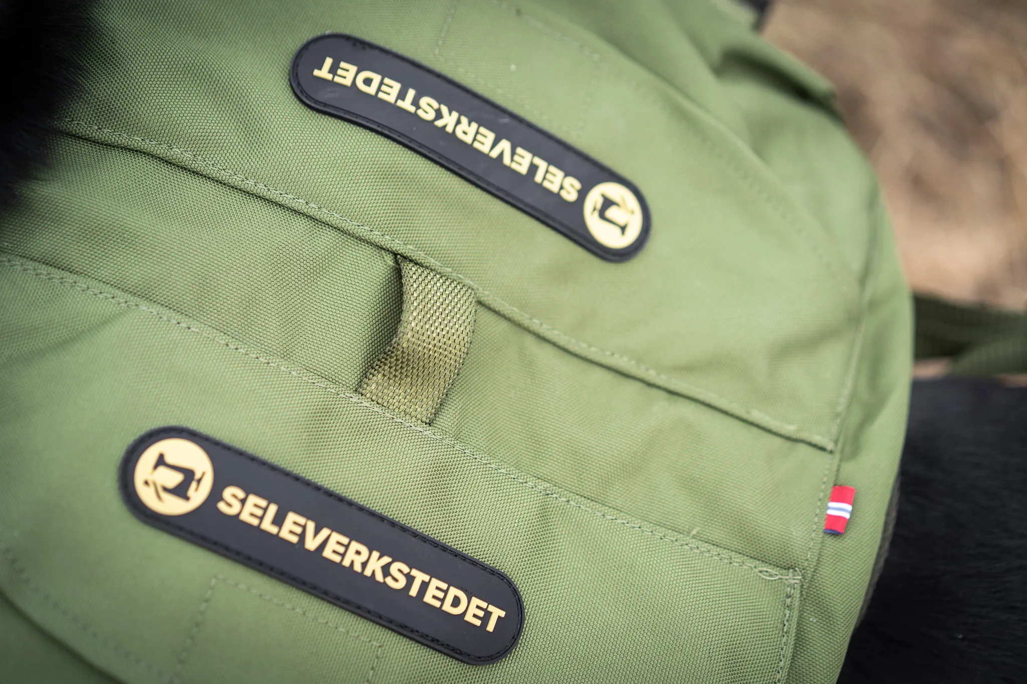 Seleverkstedet Togo hundekløv Grønn/brun L