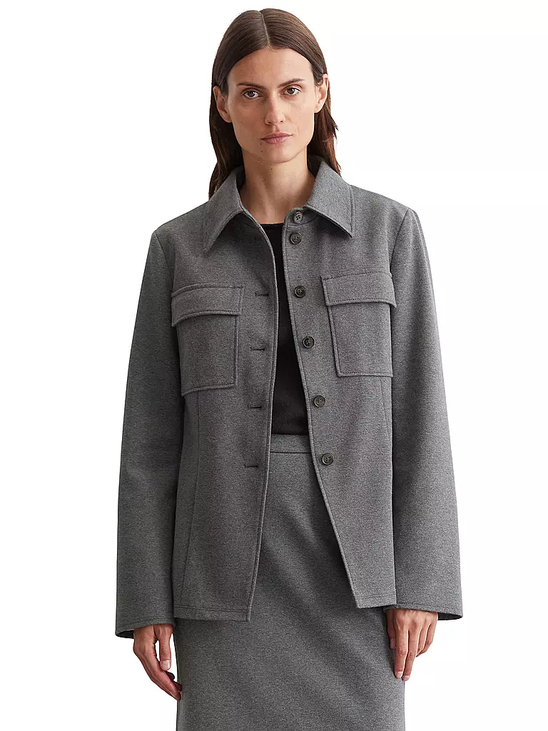 MARC O'POLO Overshirt grau