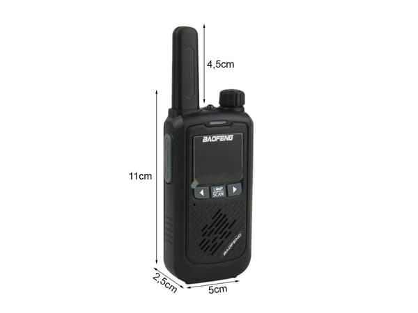 Kraftig walkie talkie med sett