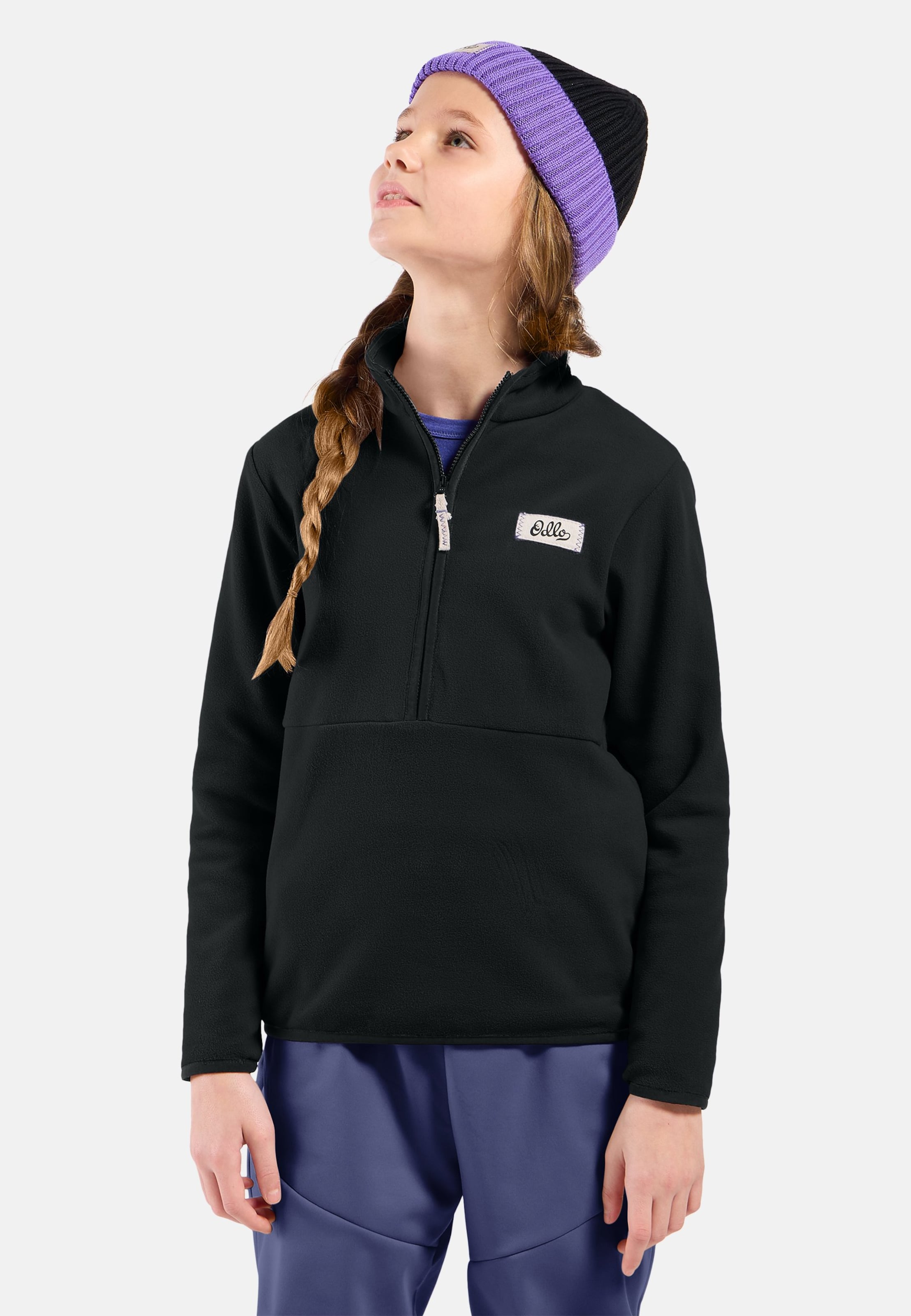Adventurer Mid Layer mit Halbreissverschluss in black