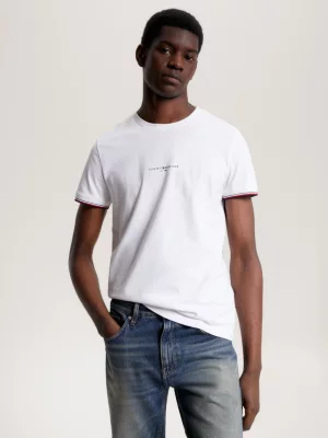 Camiseta Slim Fit com Detalhe na Barra