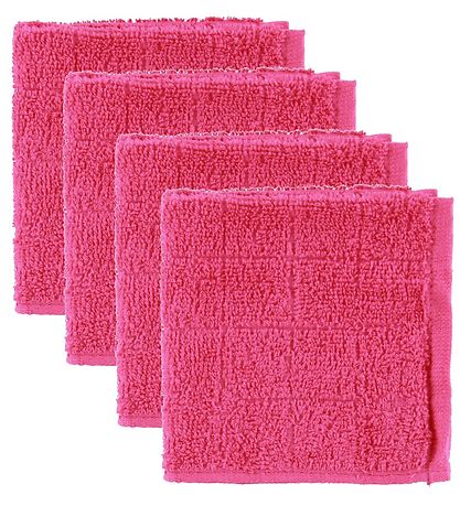 Pippi Baby Waschlappen - 4er-Pack - Pink