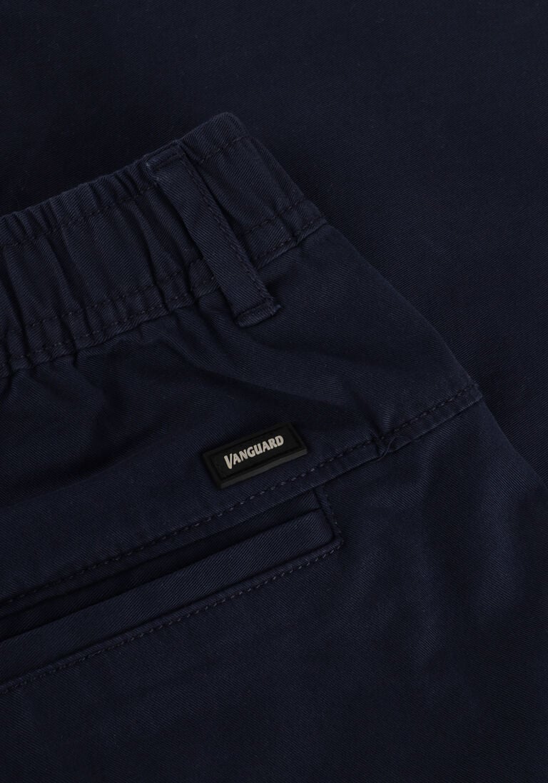 VANGUARD blauwe vanguard korte broek chino shorts fine twill stretch