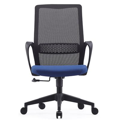 Fauteuil de bureau ZIGY - accoudoirs fixes - bleu