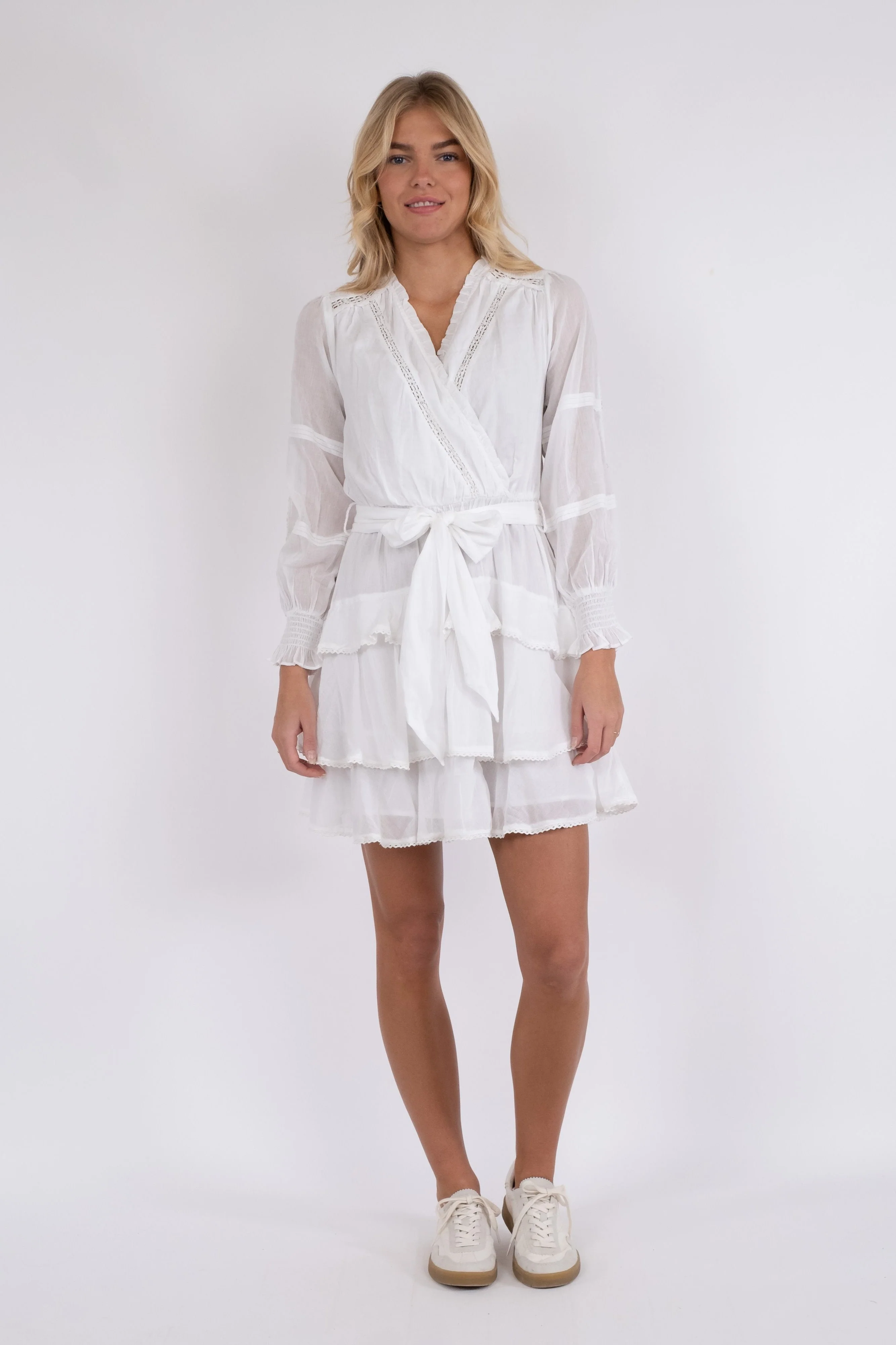 Neo Noir  Ada S Voile kjole - Hvid