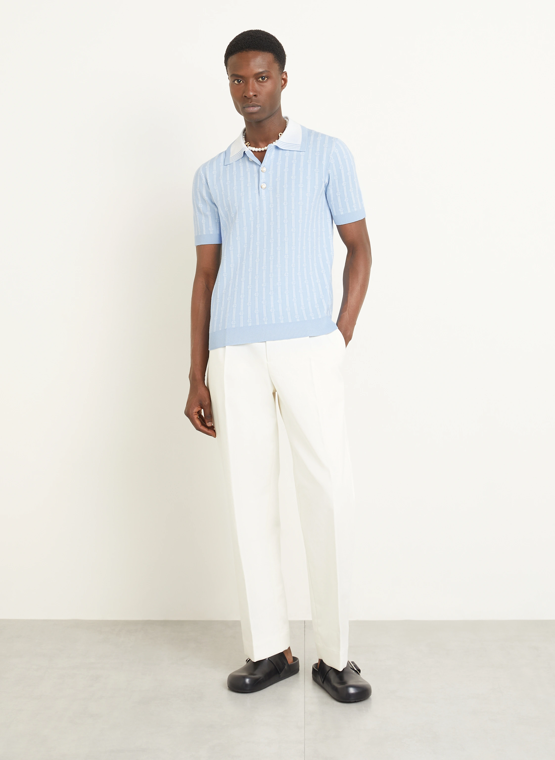 Casablanca Strick-Poloshirt