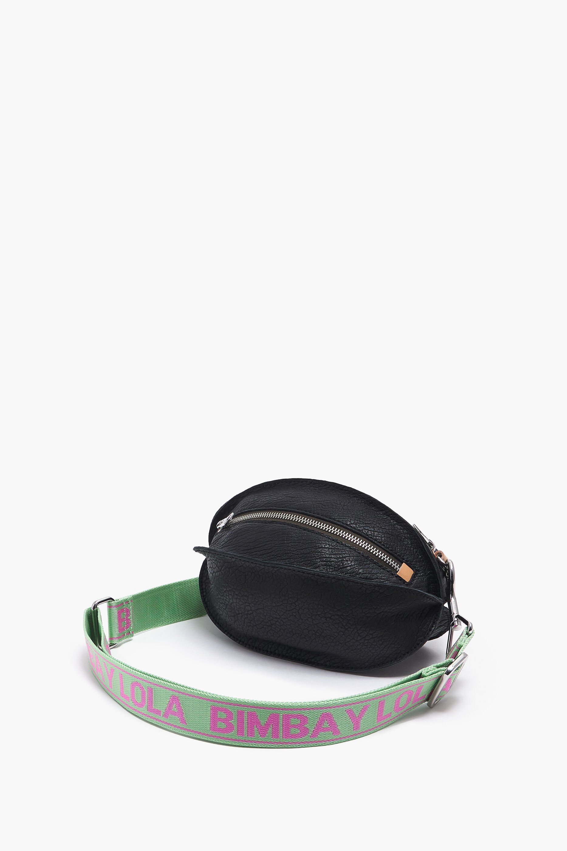Bolsa Pelota S, couro preto