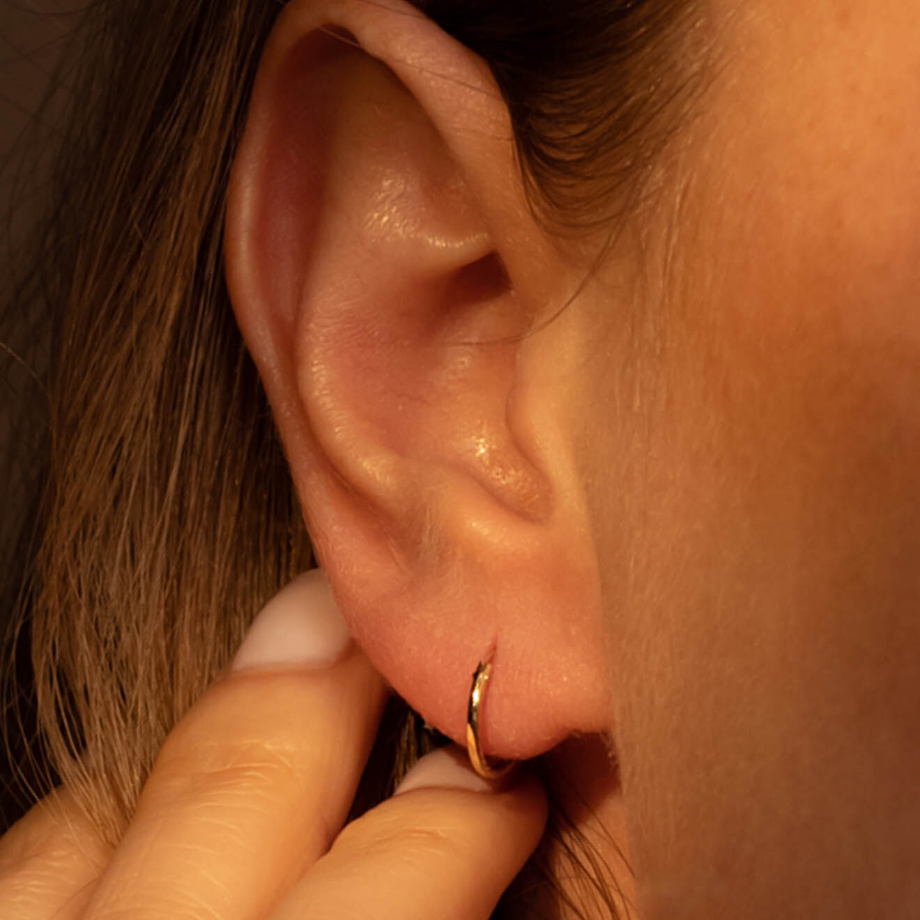 Instant d'Or Boucles d'oreilles Créoles Simplicité or jaune - 11 mm
