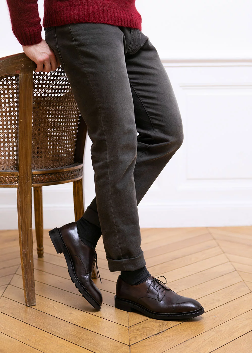 DERBY DAVENPORT SANGLIER MARRON