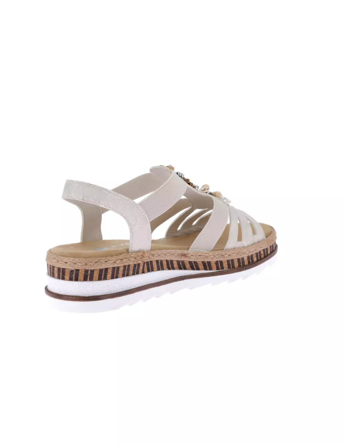 RIEKER V7949-90 - Sandales & nu-pieds Beigegold