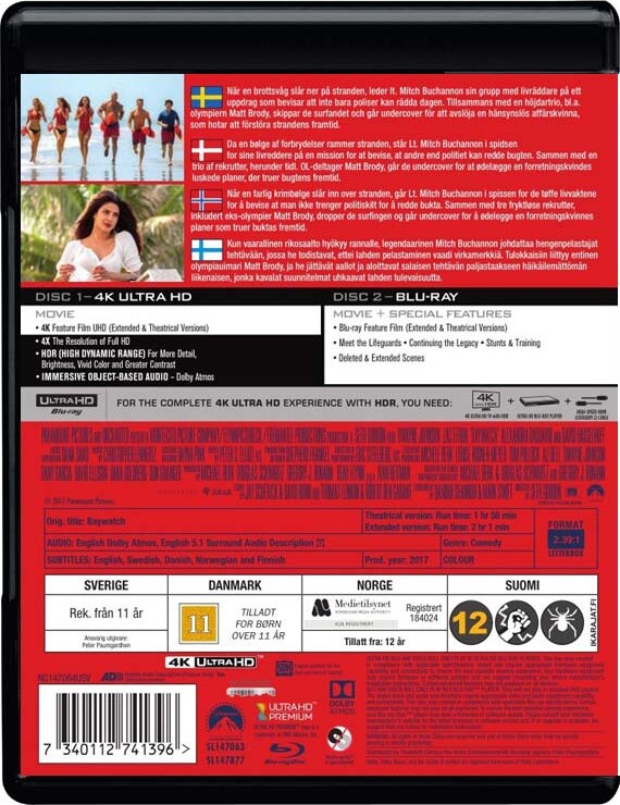 Baywatch - 2017 - 4K Ultra HD Blu-Ray