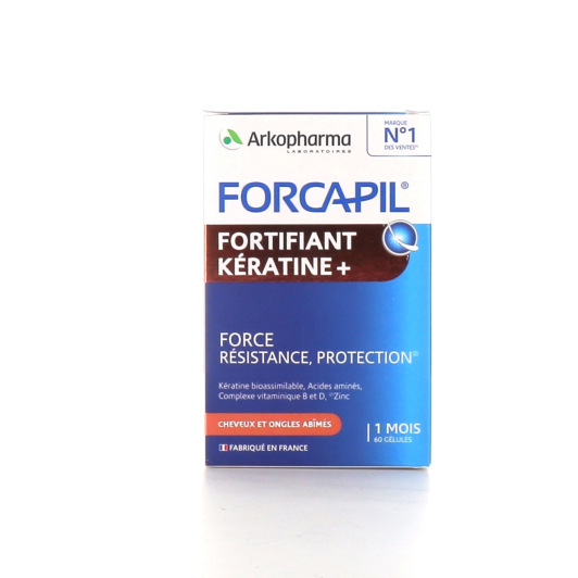 Forcapil Fortifiant Keratine + : cheveux et ongles abîmés