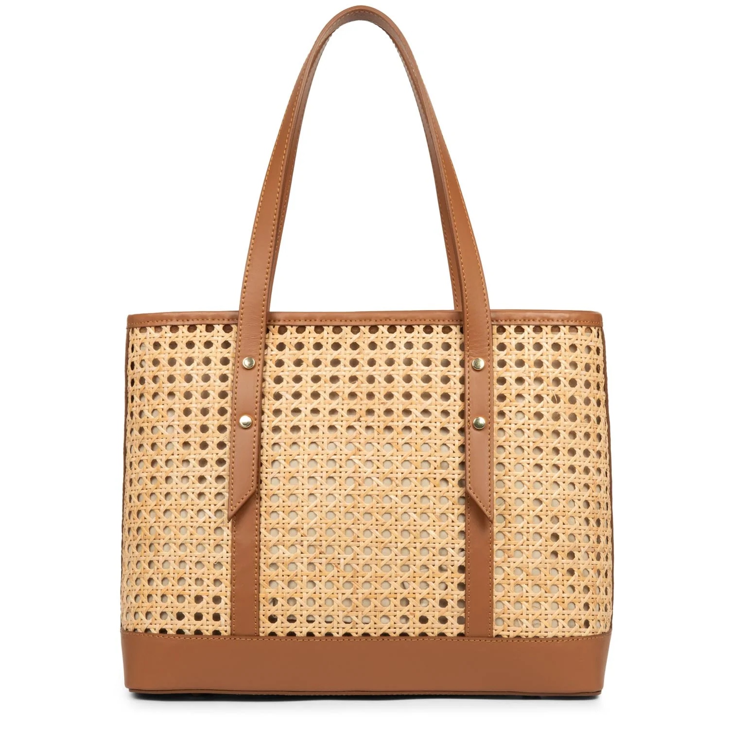 Cannage Rotin-Sac cabas épaule