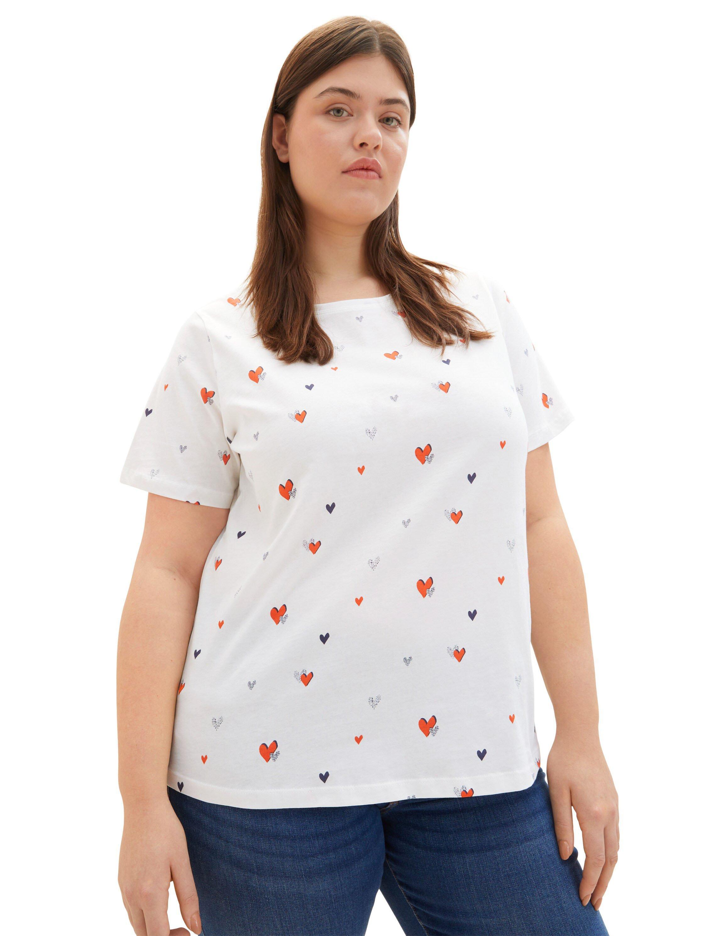 T-Shirt mit Alloverprint, aus weicher Baumwolle