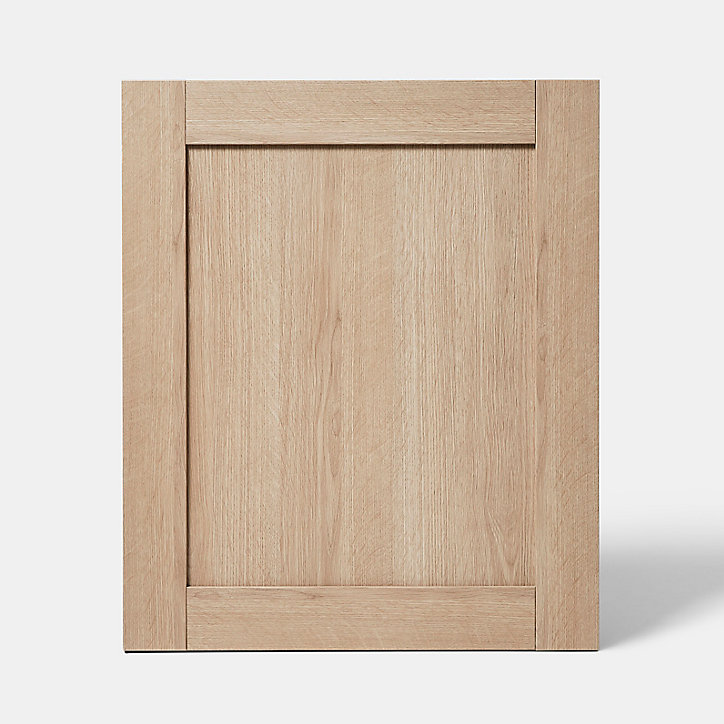 Porte de meuble de cuisine Alpinia décor chêne mat l. 60 cm x H. 72 cm GoodHome