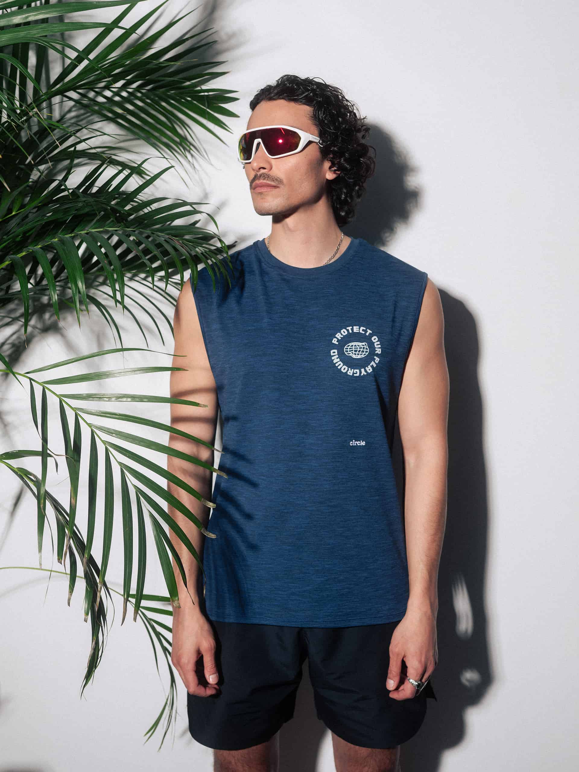 Haut sans manche Muscle Tee Quick Dry Circle Sportswear