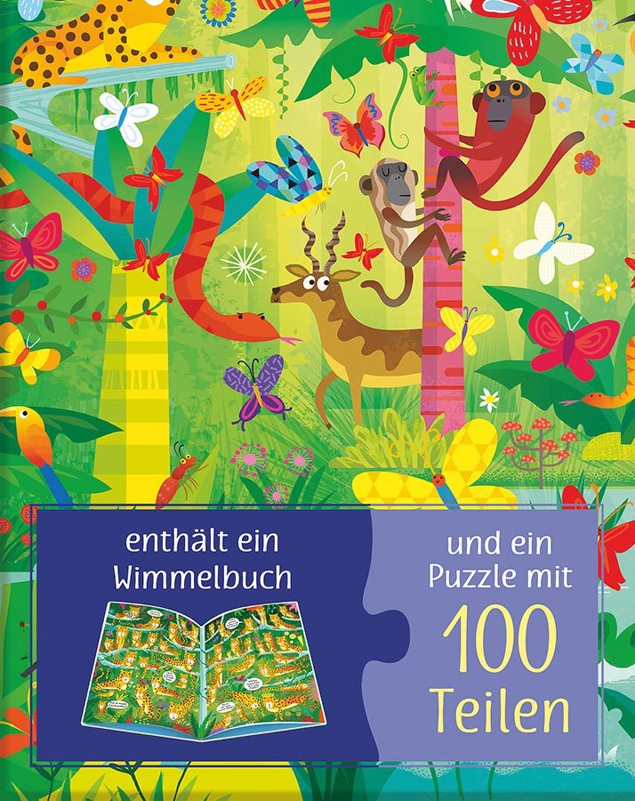 Puzzle & Buch – Im Dschungel