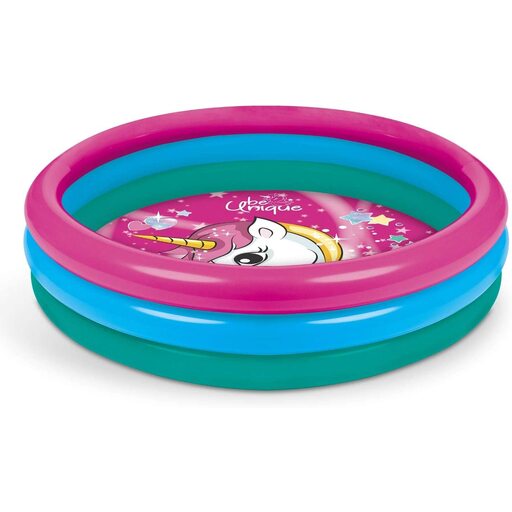 Piscina inflável de unicórnio com 100 cm de diâmetro