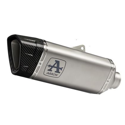 Silencieux Arrow PISTA TITANE EMBOUT CARBONE - Gris