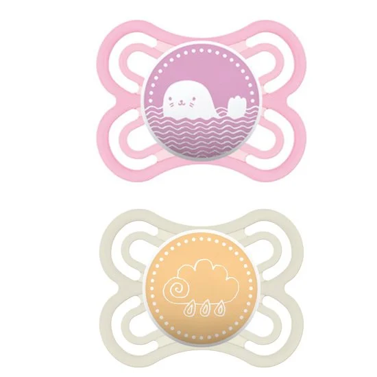 Lot de 2 sucettes Perfect silicone 0-6 mois   Aléatoire        de               Mam