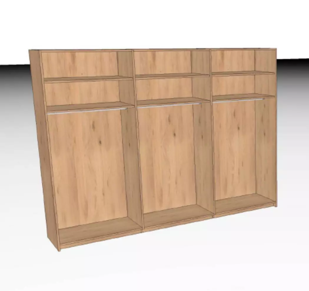 Kleiderschrank Cubo 299 x 222 cm