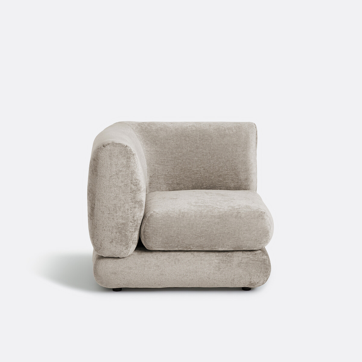 LA REDOUTE INTERIEURS<br>Sofá de canto modular, veludo grosso, HOOVER