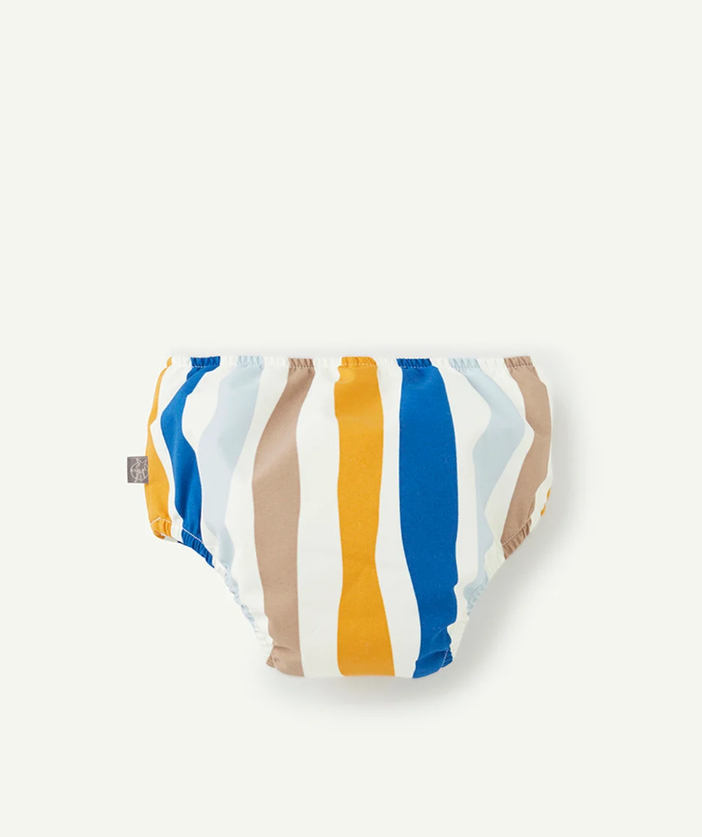 LASSIGMAILLOT DE BAIN COUCHE RÉUTILISABLE BÉBÉ GARÇON AVEC RAYURES COLORÉES