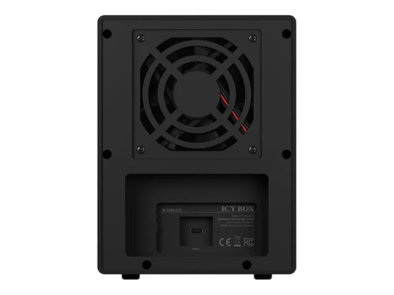 ICY BOX IB-3740-C31 - Harddisk-array - 4 bays (SATA-600) - USB 3.1 Gen 2 (ekstern)