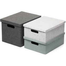 Boîte de rangement VEGA FELT STORAGE, L, gris foncé