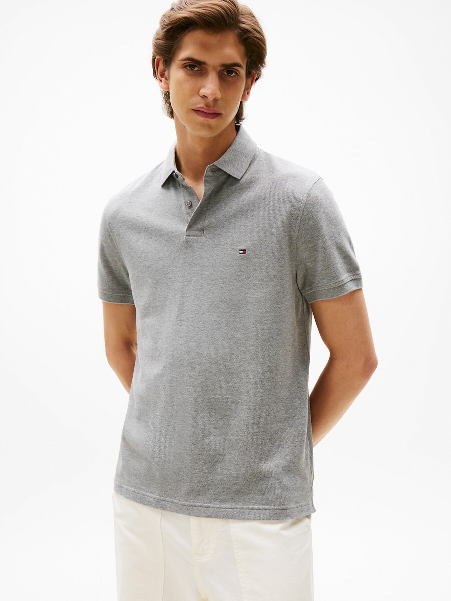 TOMMY HILFIGER<br>Polo reta e elástica, 2 botões
