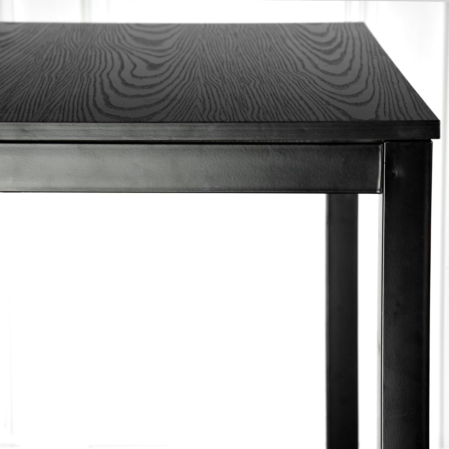 MEUBLE COSY Esstisch Ausziehbar Küchentisch für 4-6 Personen Vintage Industrial Esszimmertisch Metallgestell für Esszimmer, Küche, 120-160x80x75cm, Schwarz