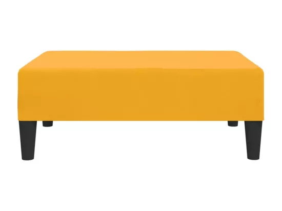 Repose-pied Jaune 78x56x32 cm Velours